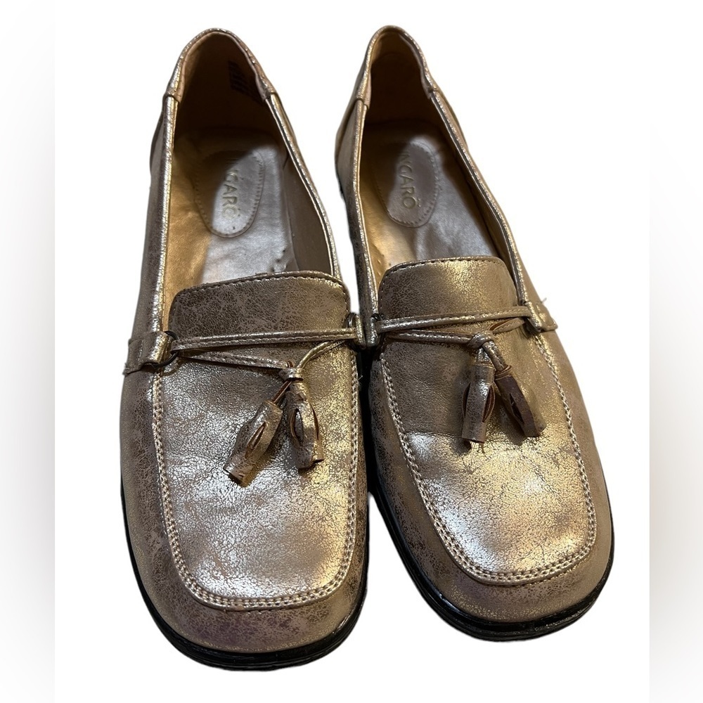 Ingaro Calvin Tassel Loafers in Gold Size 10M